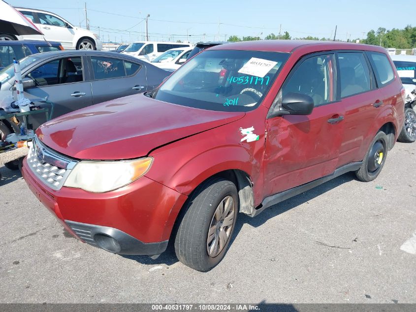 2011 Subaru Forester 2.5X VIN: JF2SHBAC7BH736235 Lot: 40531797