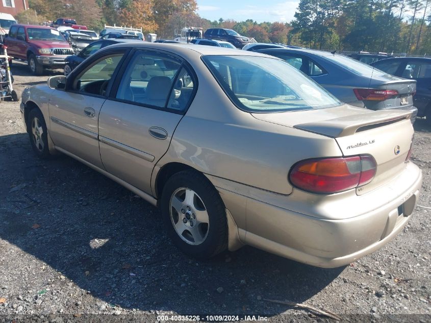 2002 Chevrolet Malibu Ls VIN: 1G1NE52J82M613255 Lot: 40535226