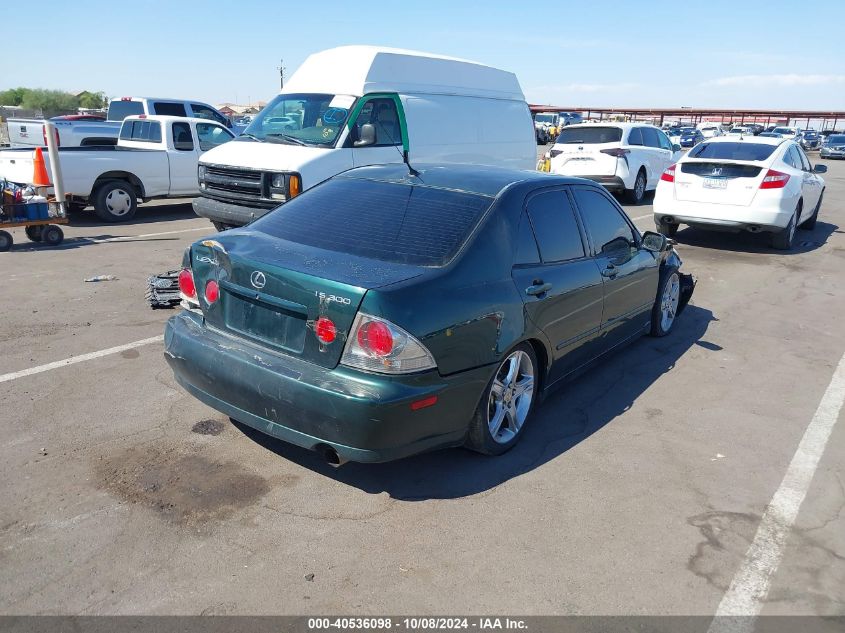 2001 Lexus Is 300 VIN: JTHBD182110016989 Lot: 40536098