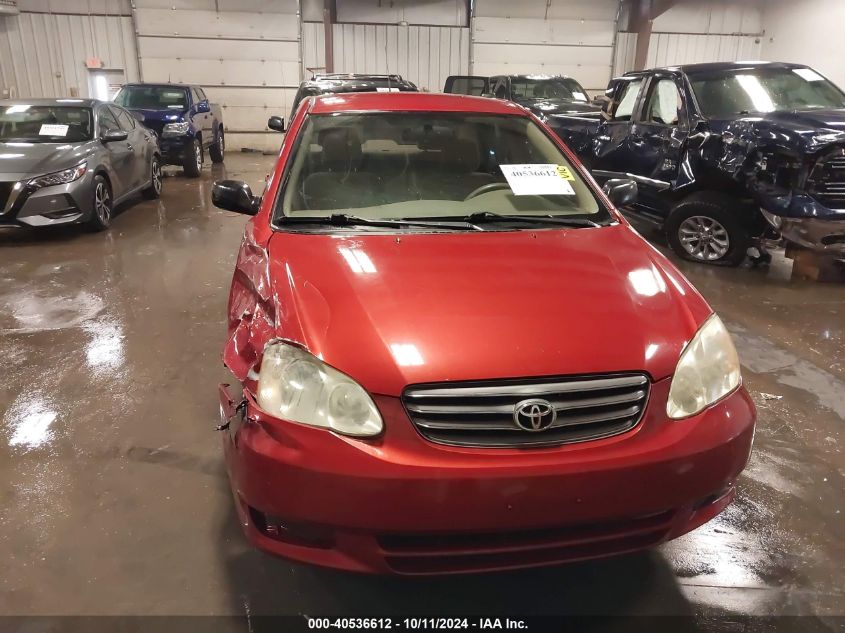 2003 Toyota Corolla Ce VIN: JTDBR32E630038054 Lot: 40536612