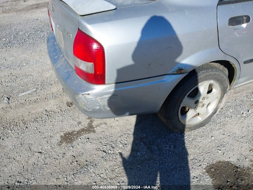 2003 Mazda Protege VIN: JM1BJ225230151047 Lot: 40536969