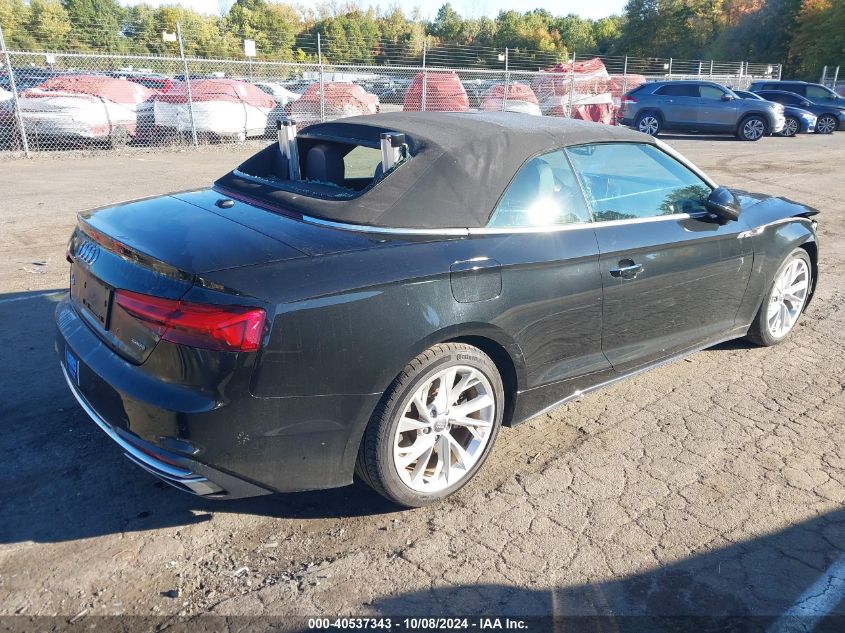 2020 Audi A5 Cabriolet Premium Plus 45 Tfsi Quattro S Tronic VIN: WAUWNGF59LN004303 Lot: 40537343