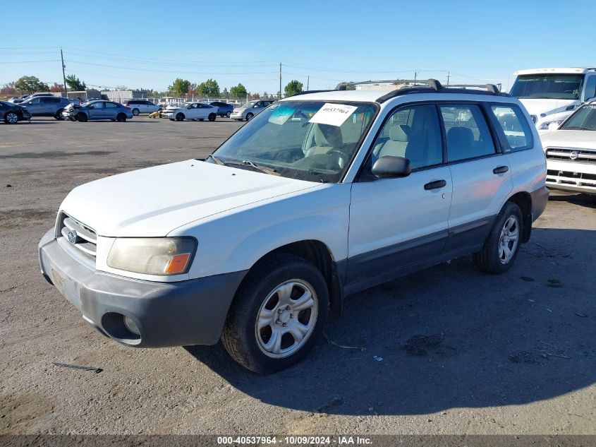 2003 Subaru Forester X VIN: JF1SG63673H738493 Lot: 40537964