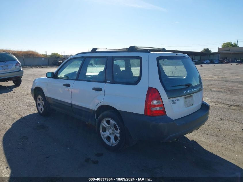 2003 Subaru Forester X VIN: JF1SG63673H738493 Lot: 40537964