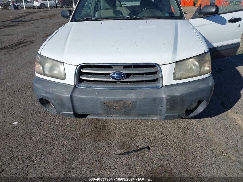 2003 Subaru Forester X VIN: JF1SG63673H738493 Lot: 40537964