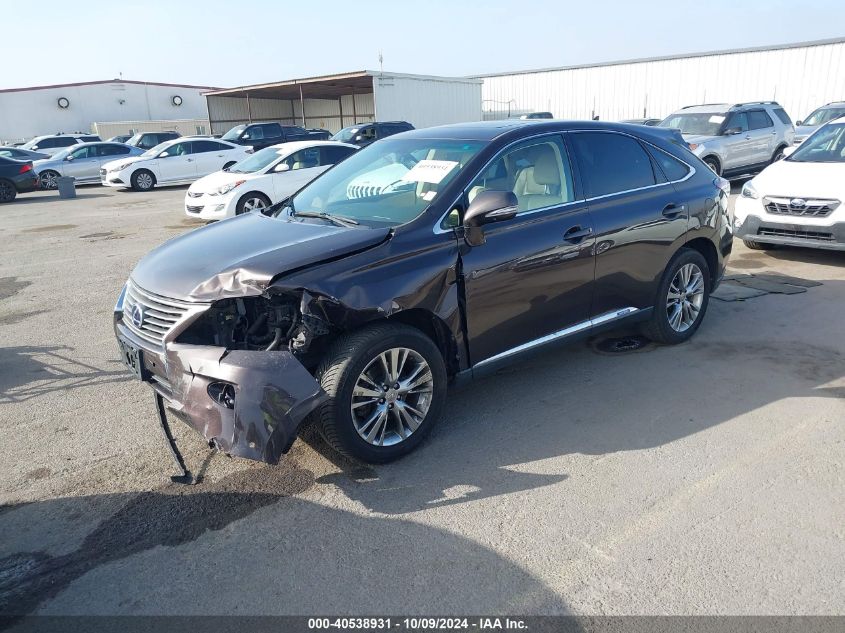 2013 Lexus Rx 450H 450 VIN: JTJZB1BA0D2408924 Lot: 40538931