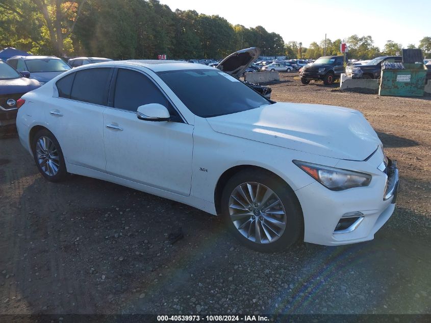 2018 Infiniti Q50 3.0T Luxe VIN: JN1EV7AR9JM443046 Lot: 40539973