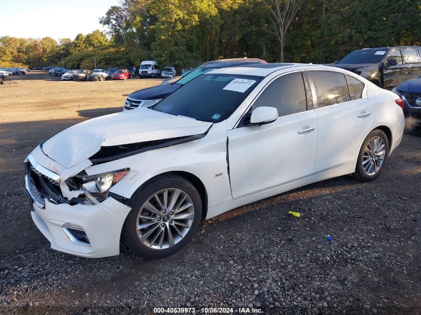 2018 Infiniti Q50 3.0T Luxe VIN: JN1EV7AR9JM443046 Lot: 40539973