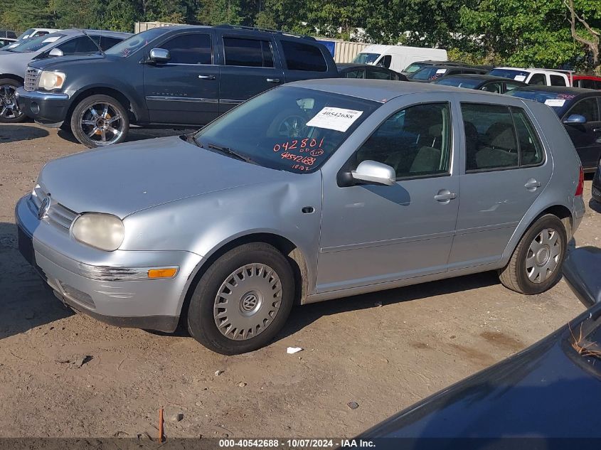 2001 Volkswagen Golf Gls VIN: 9BWGT61J014042801 Lot: 40542688