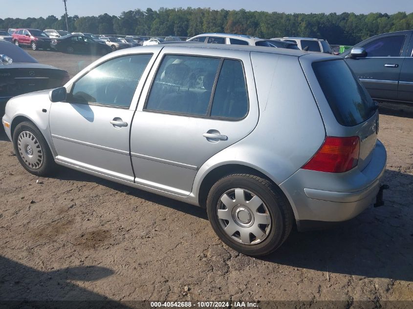 2001 Volkswagen Golf Gls VIN: 9BWGT61J014042801 Lot: 40542688