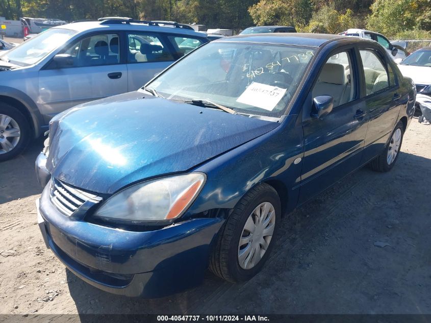 2006 Mitsubishi Lancer Es/Se VIN: JA3AJ26E46U009381 Lot: 40547737