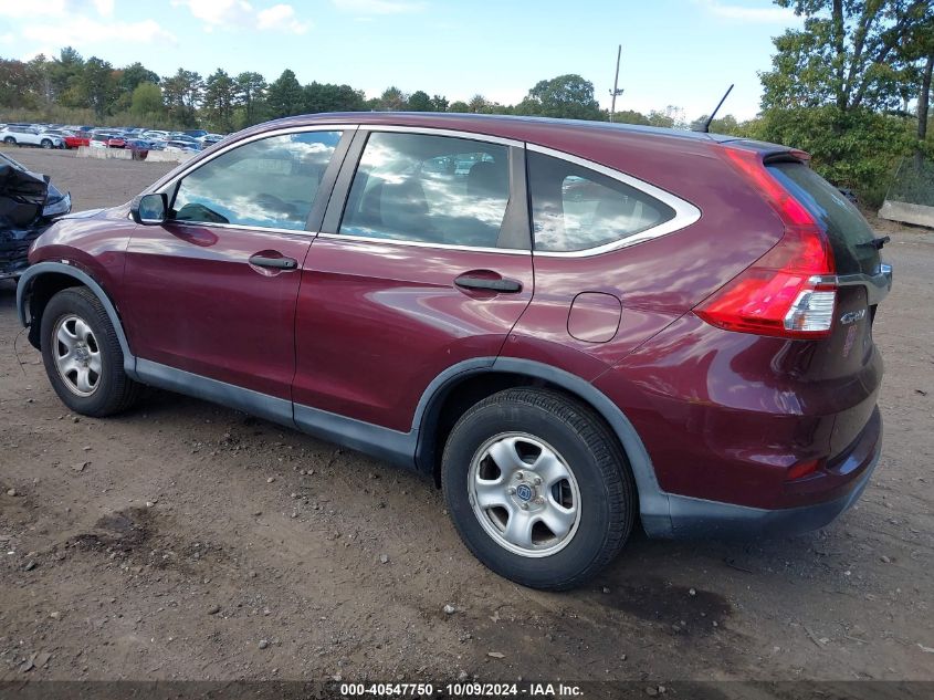 2015 Honda Cr-V Lx VIN: 5J6RM4H39FL017138 Lot: 40547750