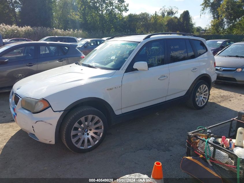 2007 BMW X3 3.0Si VIN: WBXPC93417WF24327 Lot: 40549828