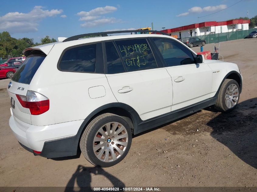 2007 BMW X3 3.0Si VIN: WBXPC93417WF24327 Lot: 40549828