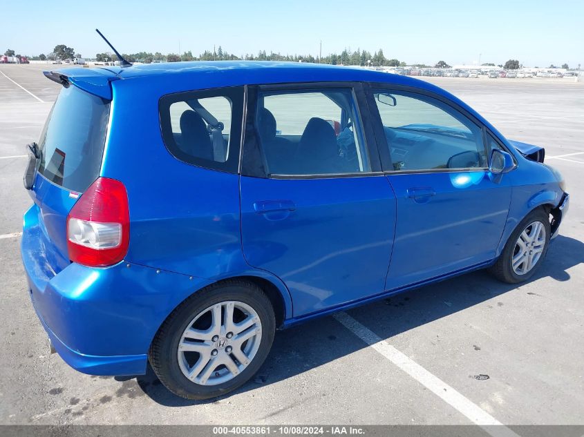 2008 Honda Fit Sport VIN: JHMGD38698S041948 Lot: 40553861