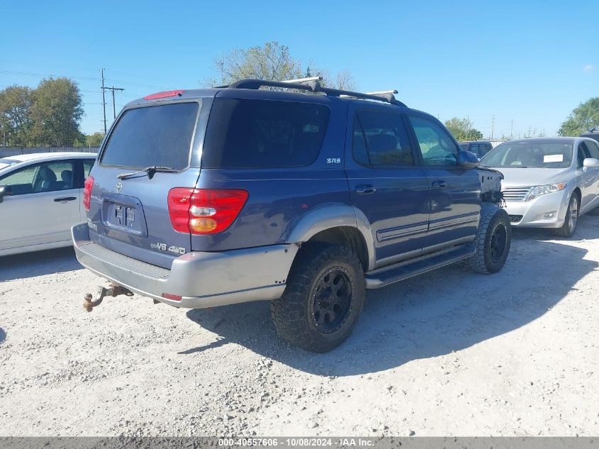 2002 Toyota Sequoia Sr5 V8 VIN: 5TDBT44A82S064183 Lot: 40557606