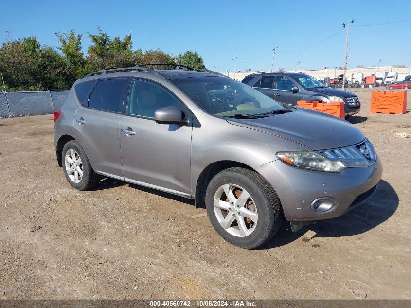 2009 Nissan Murano Sl VIN: JN8AZ18U39W007532 Lot: 40560742