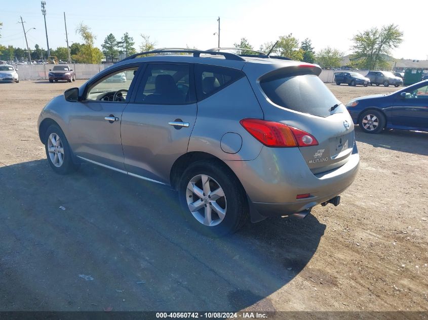 2009 Nissan Murano Sl VIN: JN8AZ18U39W007532 Lot: 40560742