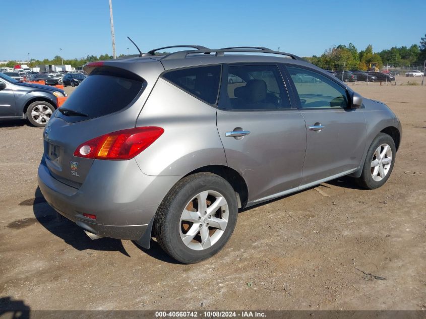 2009 Nissan Murano Sl VIN: JN8AZ18U39W007532 Lot: 40560742