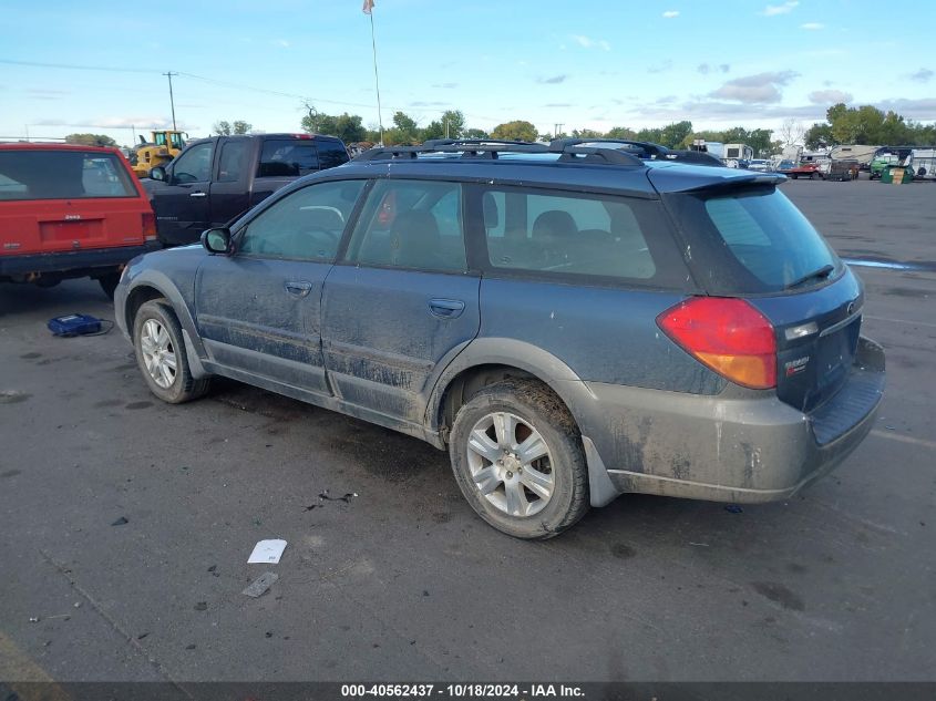 2005 Subaru Outback 2.5I Limited VIN: 4S4BP62C657381085 Lot: 40562437