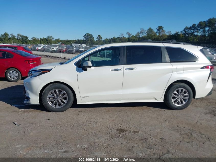 2021 Toyota Sienna Xle VIN: 5TDYRKEC5MS062763 Lot: 40562448