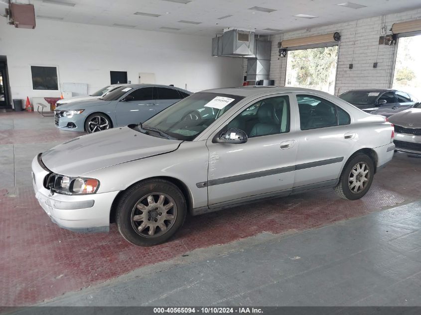 2002 Volvo S60 2.4 VIN: YV1RS61R222113161 Lot: 40565094