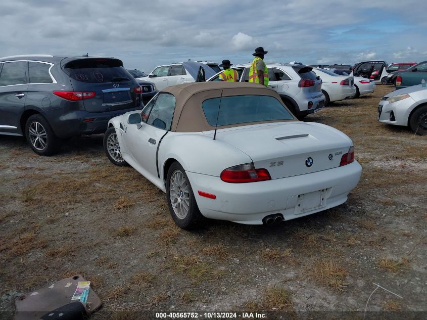 2000 BMW Z3 2.8 VIN: 4USCH3348YLF42640 Lot: 40565752