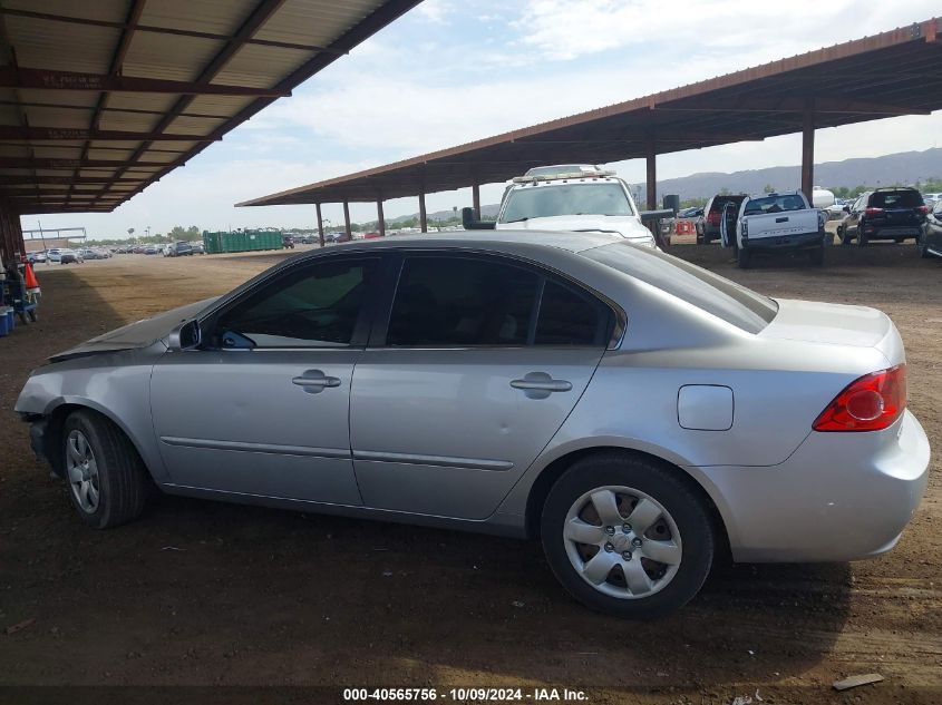 2008 Kia Optima Lx VIN: KNAGE123985234856 Lot: 40565756