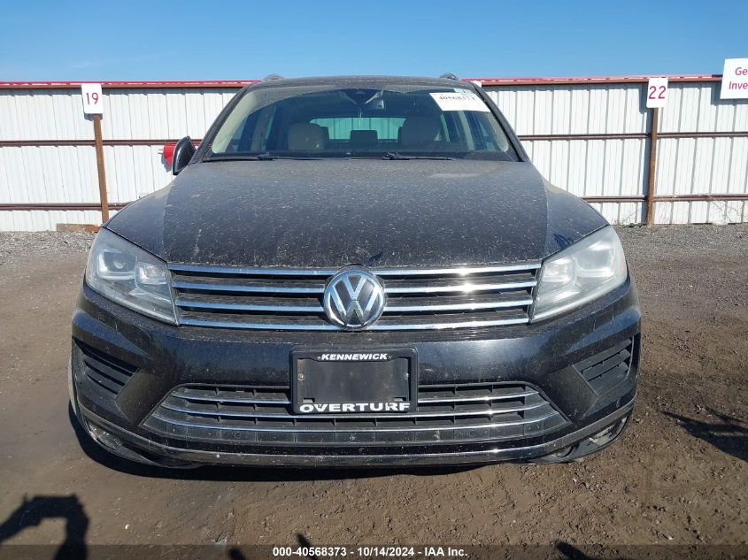 2016 Volkswagen Touareg Vr6 Lux VIN: WVGEF9BP9GD011581 Lot: 40568373