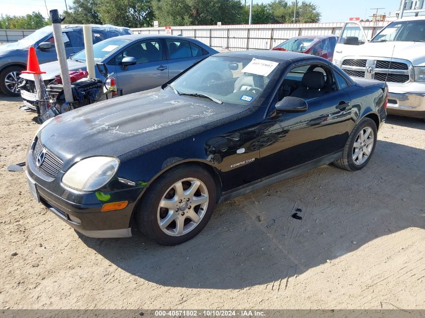 1999 Mercedes-Benz Slk 230 Kompressor VIN: WDBKK47F0XF081740 Lot: 40571802