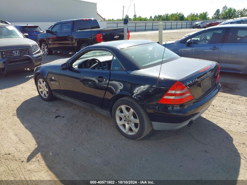 1999 Mercedes-Benz Slk 230 Kompressor VIN: WDBKK47F0XF081740 Lot: 40571802