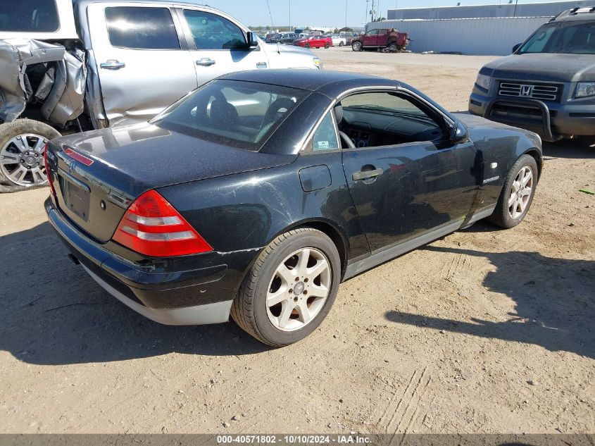 1999 Mercedes-Benz Slk 230 Kompressor VIN: WDBKK47F0XF081740 Lot: 40571802