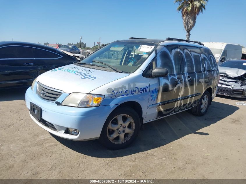 2001 Mazda Mpv VIN: JM3LW28Y310199121 Lot: 40573672