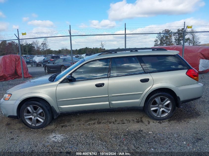 2007 Subaru Outback 2.5I/2.5I Basic/2.5I L.l. Bean Edition VIN: 4S4BP61C877341935 Lot: 40576782