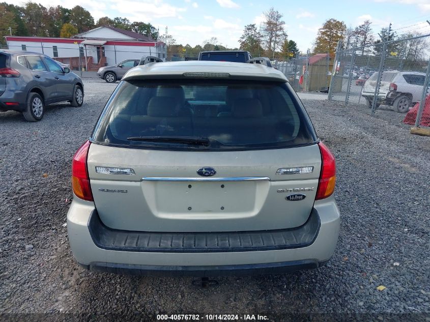 2007 Subaru Outback 2.5I/2.5I Basic/2.5I L.l. Bean Edition VIN: 4S4BP61C877341935 Lot: 40576782