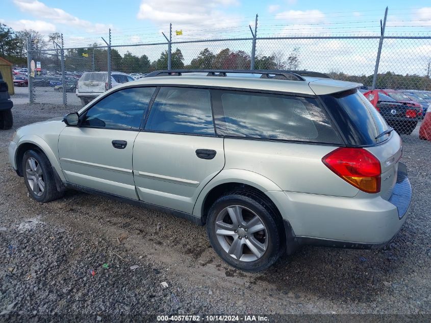 2007 Subaru Outback 2.5I/2.5I Basic/2.5I L.l. Bean Edition VIN: 4S4BP61C877341935 Lot: 40576782