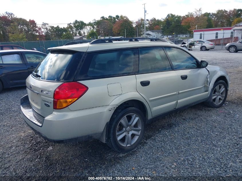 2007 Subaru Outback 2.5I/2.5I Basic/2.5I L.l. Bean Edition VIN: 4S4BP61C877341935 Lot: 40576782