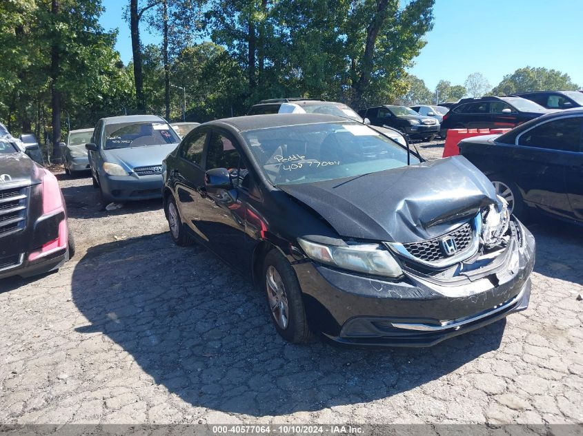 2013 Honda Civic Lx VIN: 19XFB2F52DE066520 Lot: 40577064