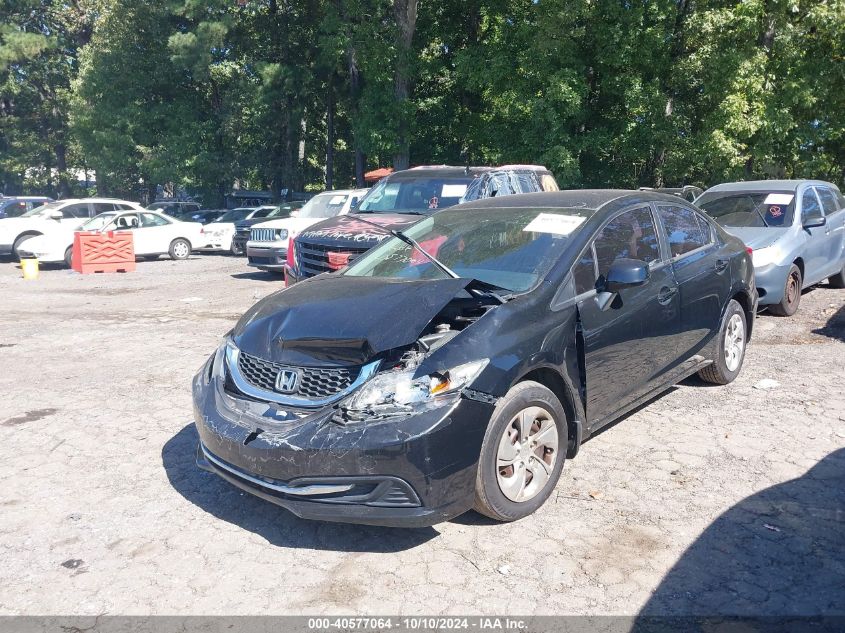 2013 Honda Civic Lx VIN: 19XFB2F52DE066520 Lot: 40577064