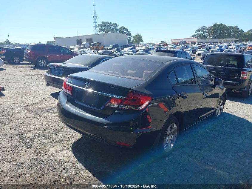 2013 Honda Civic Lx VIN: 19XFB2F52DE066520 Lot: 40577064