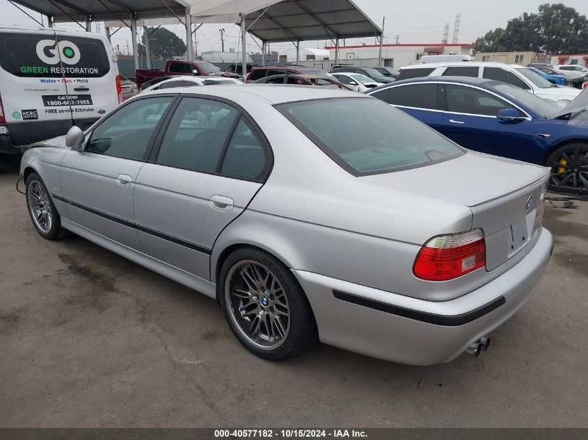 2002 BMW M5 VIN: WBSDE93442CF91128 Lot: 40577182