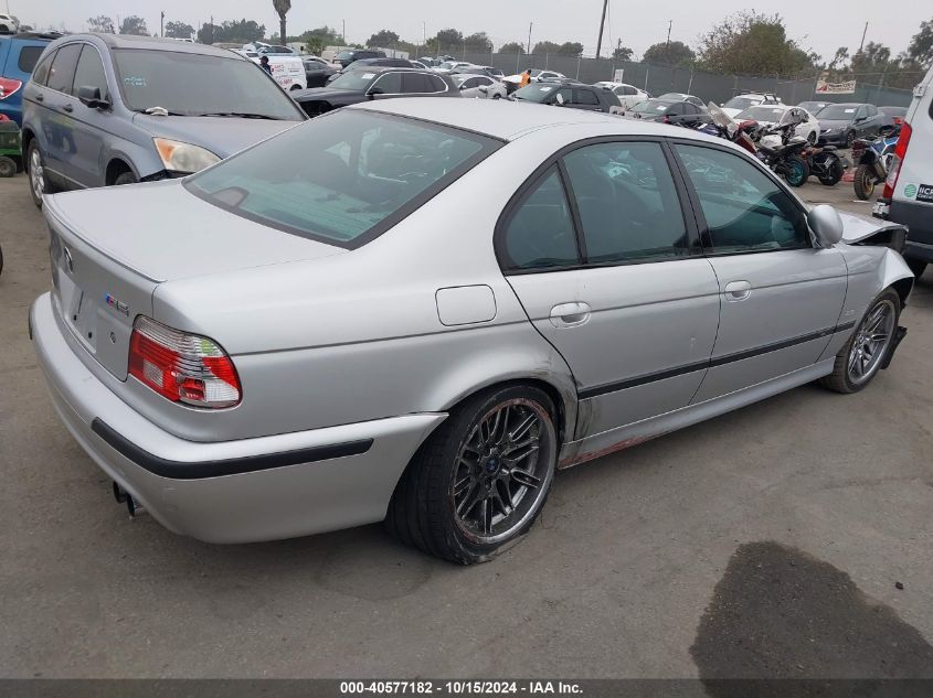 2002 BMW M5 VIN: WBSDE93442CF91128 Lot: 40577182