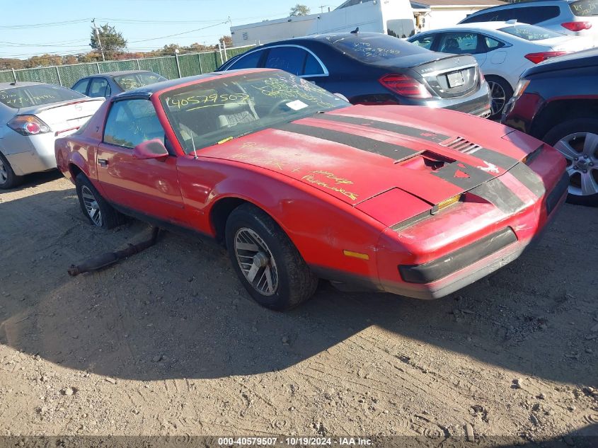 1986 Pontiac Firebird Se VIN: 1G2FX87S8GN224887 Lot: 40579507