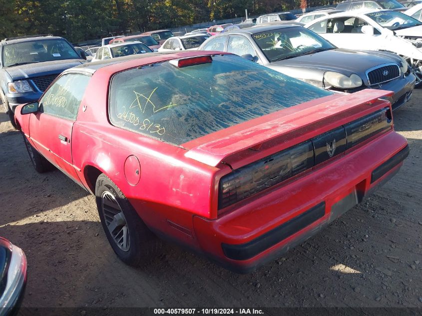 1986 Pontiac Firebird Se VIN: 1G2FX87S8GN224887 Lot: 40579507