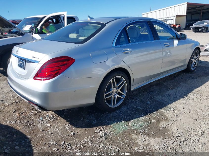 2015 Mercedes-Benz S 550 4Matic VIN: WDDUG8FB6FA069644 Lot: 40581052