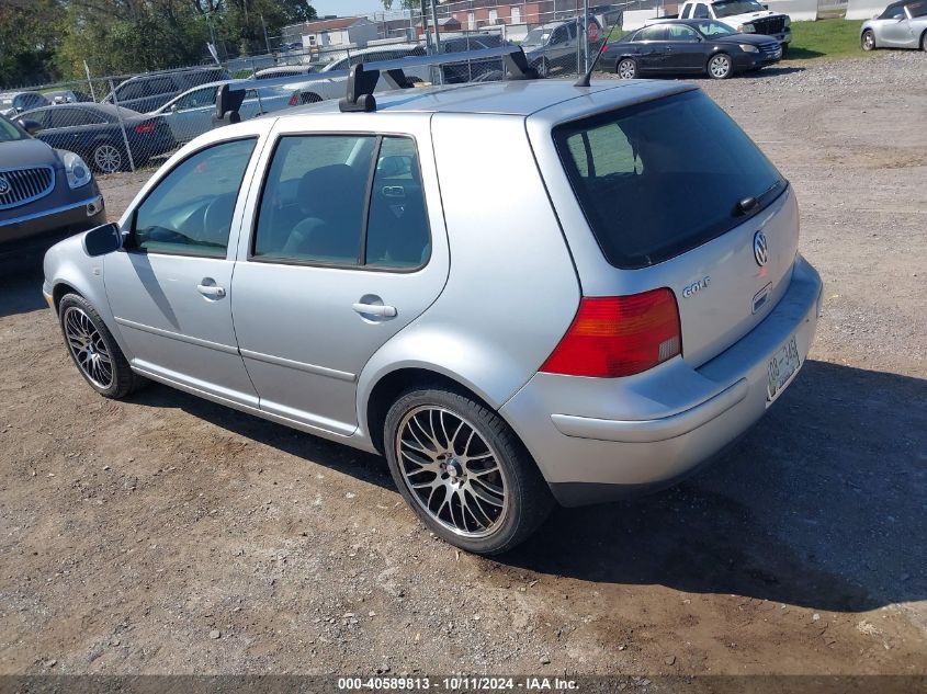 2002 Volkswagen Golf Gls 2.0L VIN: 9BWGK61JX24059917 Lot: 40589813