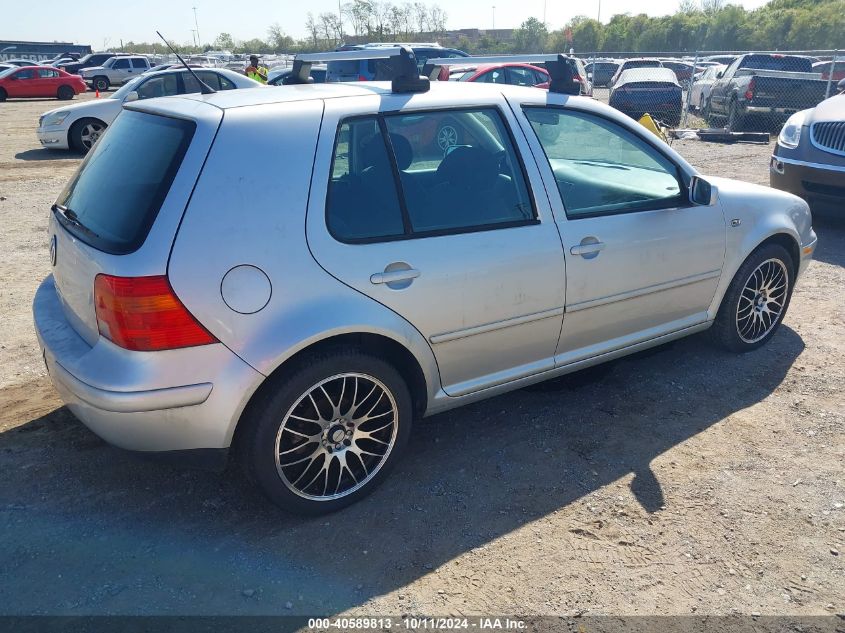 2002 Volkswagen Golf Gls 2.0L VIN: 9BWGK61JX24059917 Lot: 40589813