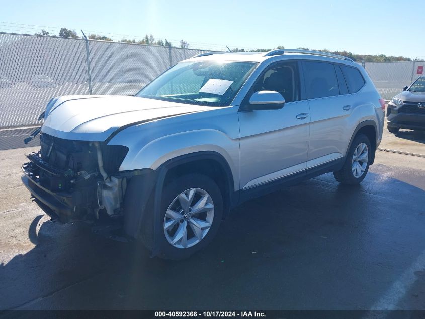 2018 Volkswagen Atlas 3.6L V6 Sel VIN: 1V2MR2CA6JC522315 Lot: 40592366