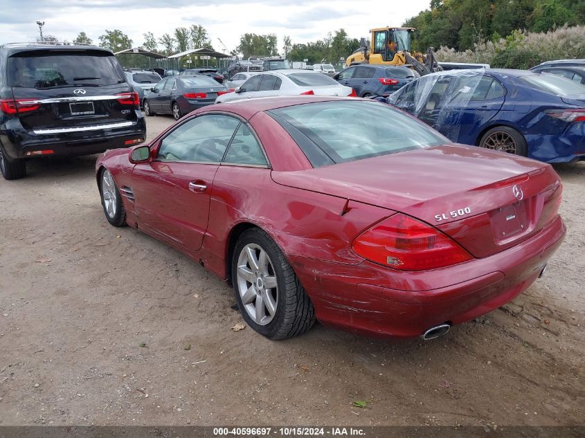 2003 Mercedes-Benz Sl 500 VIN: WDBSK75F53F006689 Lot: 40596697