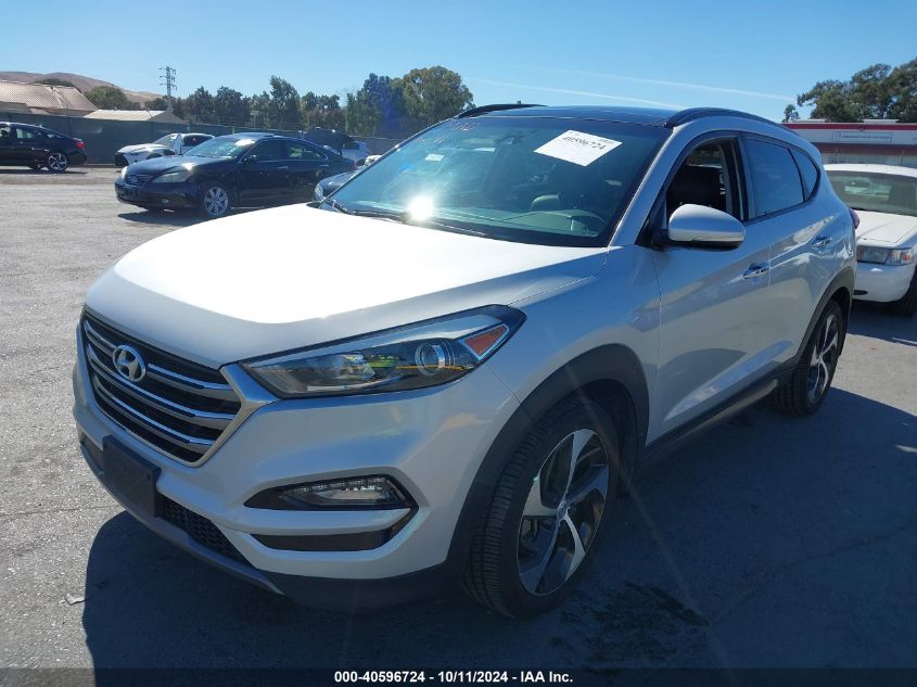 2016 Hyundai Tucson Limited VIN: KM8J3CA26GU267574 Lot: 40596724